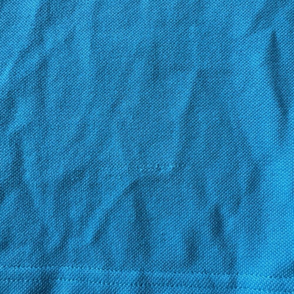 Vilebrequin Polo Shirt Mens 2XL Blue Regular Fit Pique Cotton Turtle Logo Preppy - Picture 9 of 9